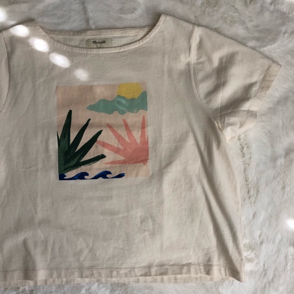 Madewell Graphic Boxy Botanical Tee - Picture 2 of 8